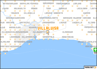map of Villa Luisa