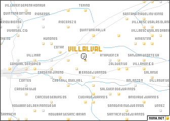 map of Villalval