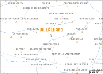 map of Villálvaro