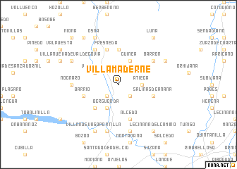 map of Villamaderne