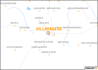 map of Villa Madero