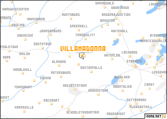 map of Villa Madonna