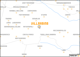 map of Villamaina