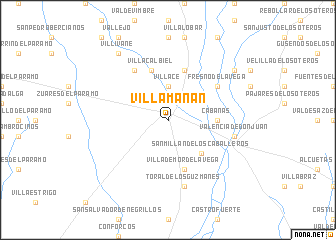 map of Villamañán