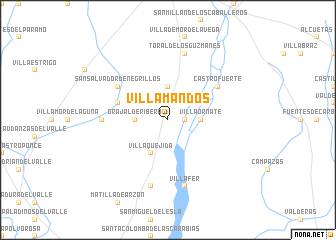 map of Villamandos