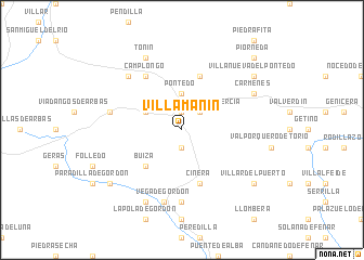 map of Villamanín