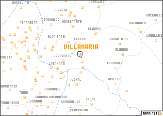 map of Villa María