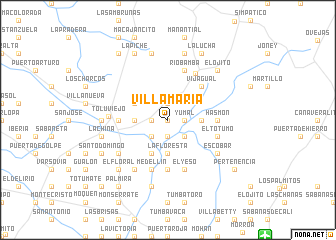 map of Villa María