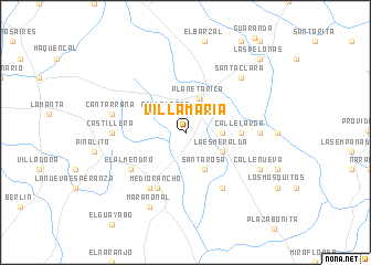 map of Villa María