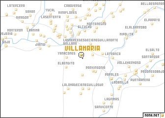 map of Villa Maria