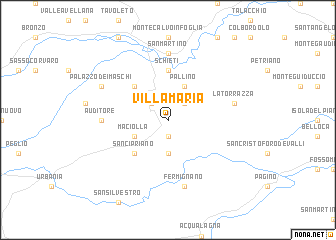 map of Villa Maria