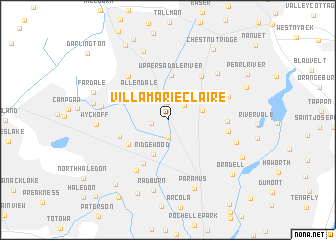 map of Villa Marie Claire