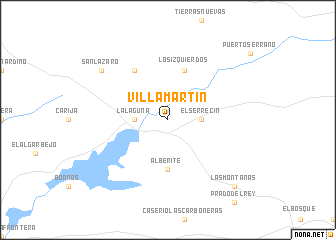 map of Villamartín