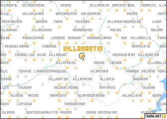 map of Villamartín