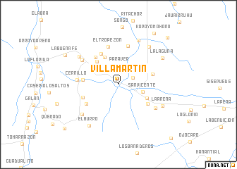 map of Villa Martín