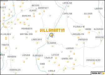 map of Villa Martín