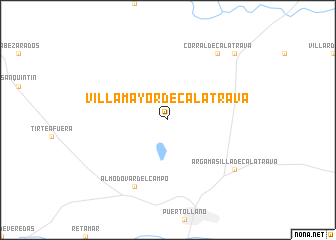 map of Villamayor de Calatrava