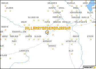 map of Villamayor de Monjardín