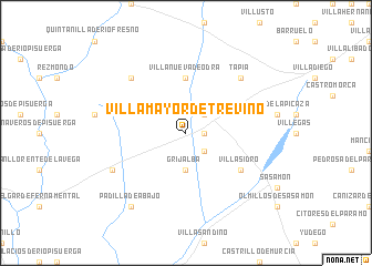 map of Villamayor de Treviño