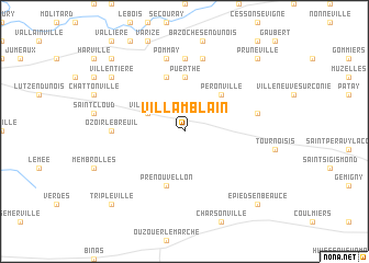 map of Villamblain