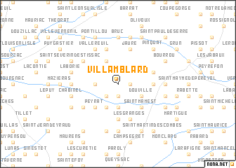 map of Villamblard