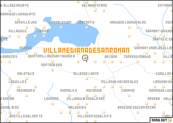 map of Villamediana de San Román