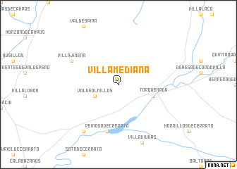 map of Villamediana