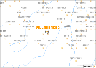 map of Villa Merced