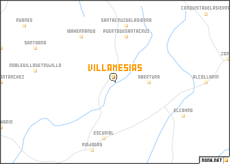 map of Villamesías