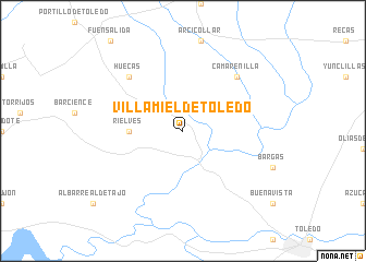 map of Villamiel de Toledo