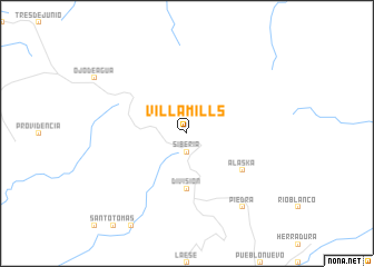 map of Villa Mills