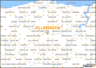 map of Villamondrid