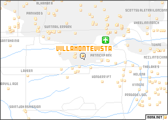 map of Villa Monte Vista