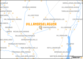 map of Villamor de Laguna