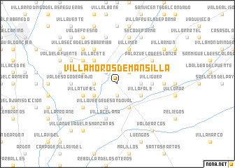 map of Villamoros de Mansilla