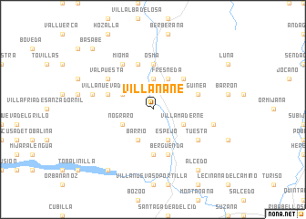 map of Villanañe