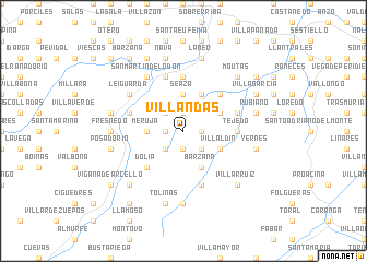 map of Villandás