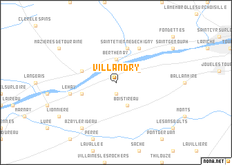 map of Villandry