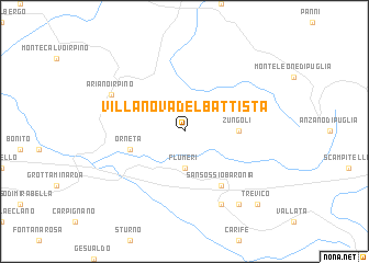 map of Villanova del Battista