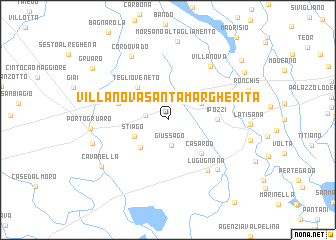 map of Villanova Santa Margherita