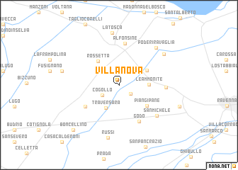 map of Villanova