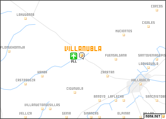 map of Villanubla