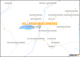 map of Villanueva de Cameros