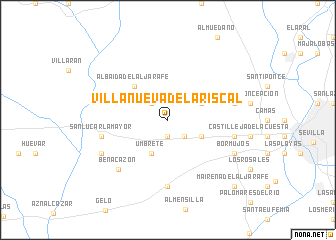 map of Villanueva del Ariscal
