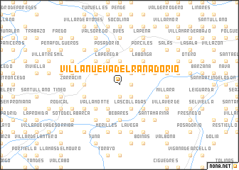 map of Villanueva del Rañadorio