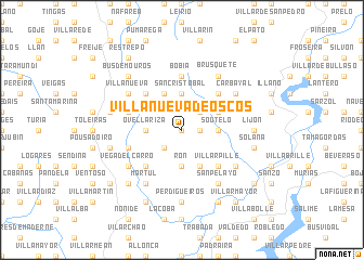 map of Villanueva de Oscos