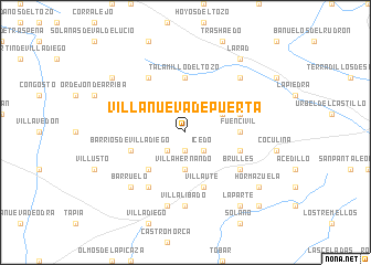 map of Villanueva de Puerta