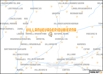 map of Villanueva de Río-Ubierna