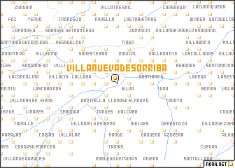 map of Villanueva de Sorriba