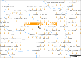 map of Villanueva la Blanca